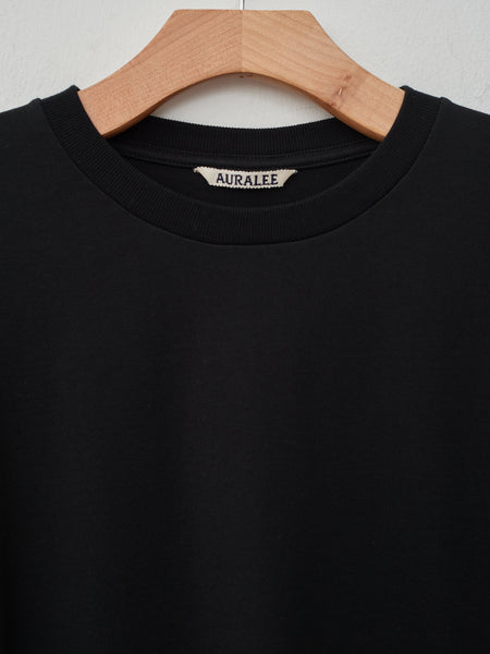 Auralee Luster Plaiting Tee - Black - Namu Shop