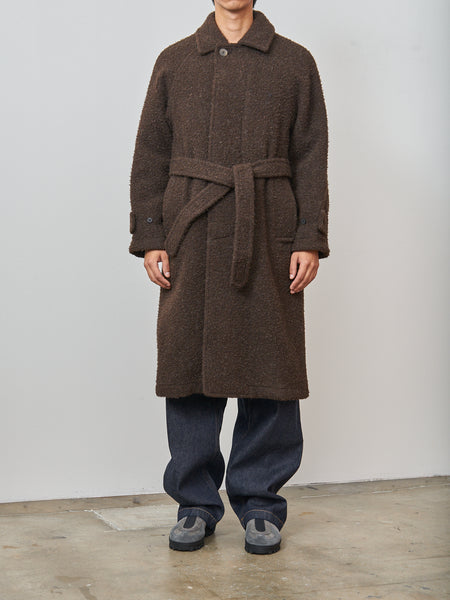 Document Casentino Balmacaan Coat - Brown - Namu Shop