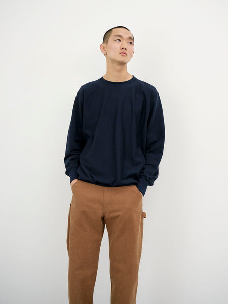 Elastic High Gauge Sweat Pullover - Dark Navy