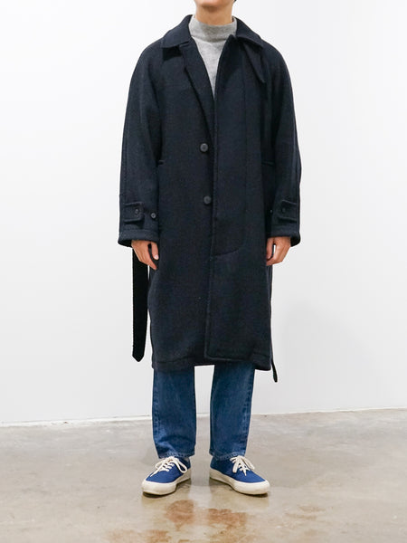 Namu Shop - Document Donegal Tweed Oversized Balmacaan Coat