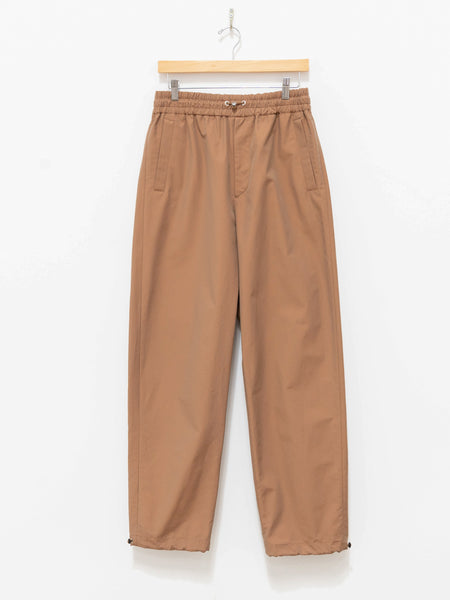 Namu Shop - Auralee Finx Tussah Chambray Easy Pants - Brown Chambray