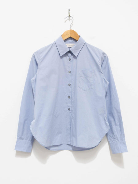 mannish shirt in “plumes de l'hiver” cotton poplin