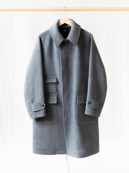 Kaptain Sunshine Traveller Coat - Gray Plaid - Namu Shop