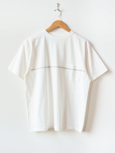 West Coast Tee - White x Gray Line