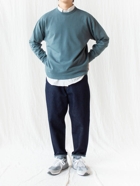 Suvin Cotton Sweatshirt - Blue Green