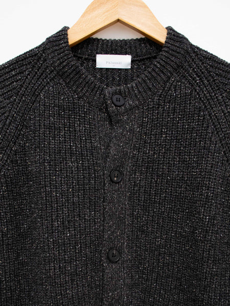 Wool Silk Nep Cowichan Sweater - Deep Gray