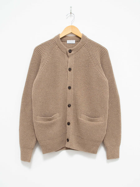 Wool Silk Nep Cowichan Sweater - Mix Beige