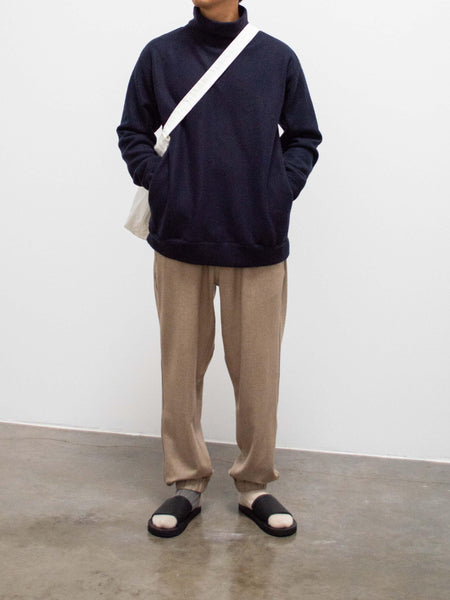 Namu Shop - ts(s) Wool Jersey Cuffed Sweatpants - Navy