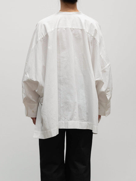 Yleve Organic Cotton Poncho Shirt - White - Namu Shop