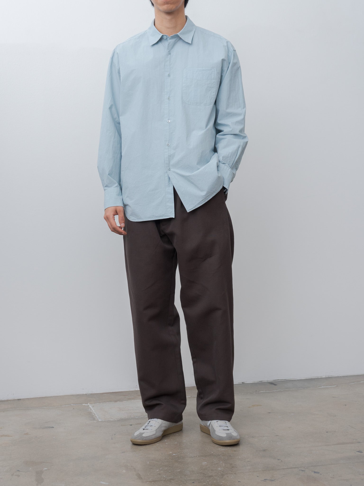 Regular Collar Shirt - Sky Blue