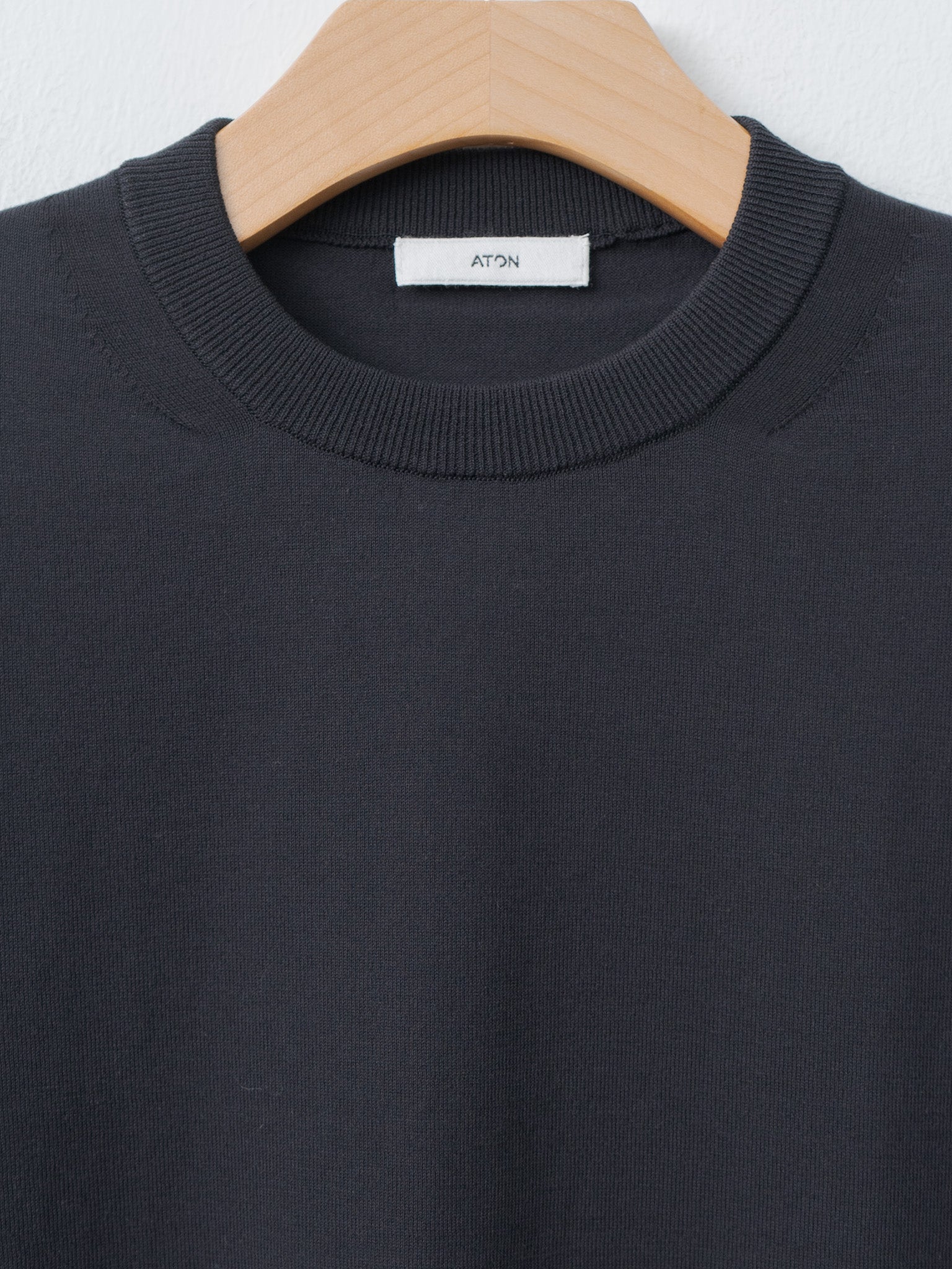 Fresca Knit Half Sleeve Crewneck Sweater - Black