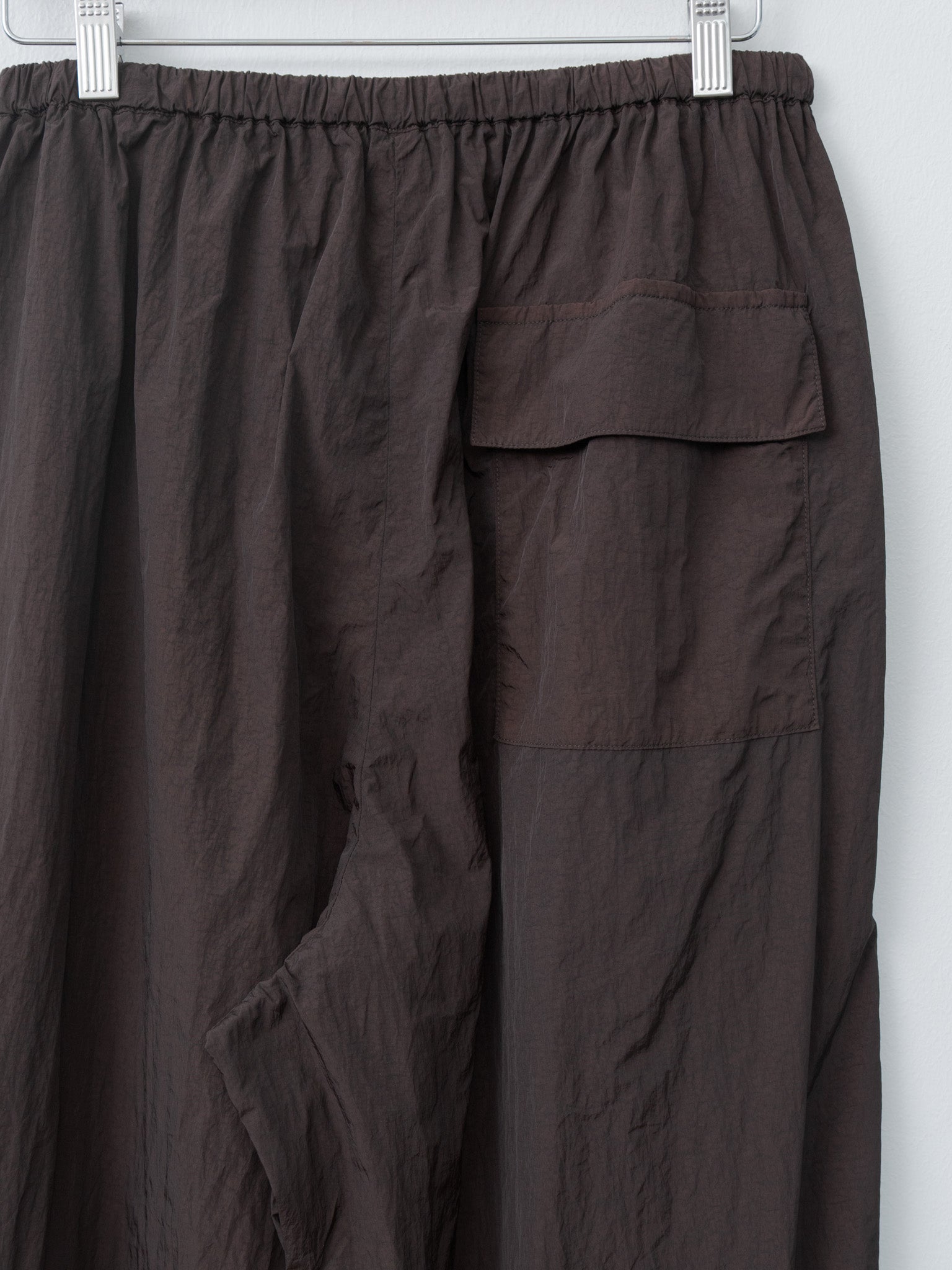 Hand Dyed Nylon Over Pants - Brown