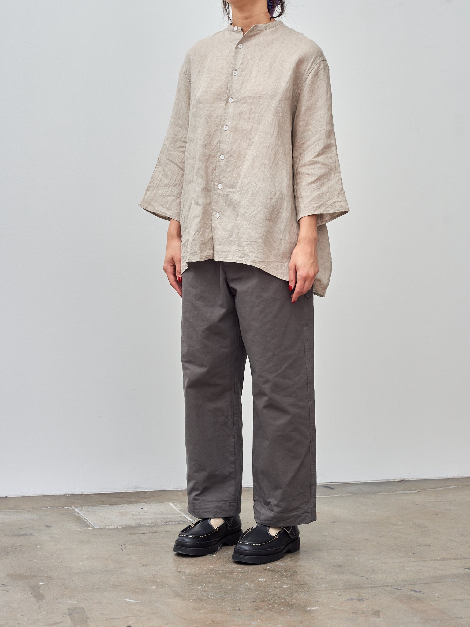 Namu Shop - Veritecoeur Gathered Blouse - Natural