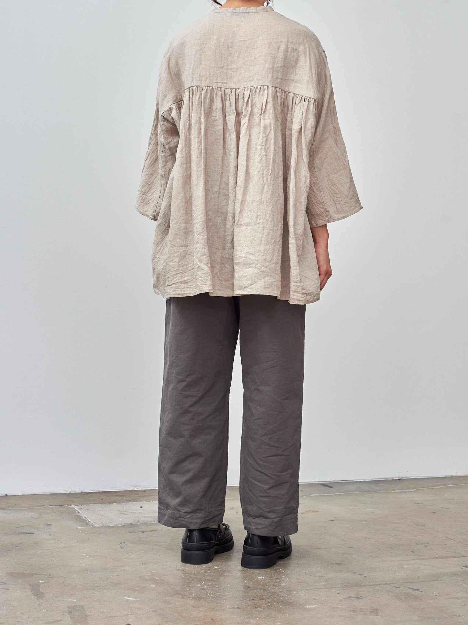 Namu Shop - Veritecoeur Gathered Blouse - Natural