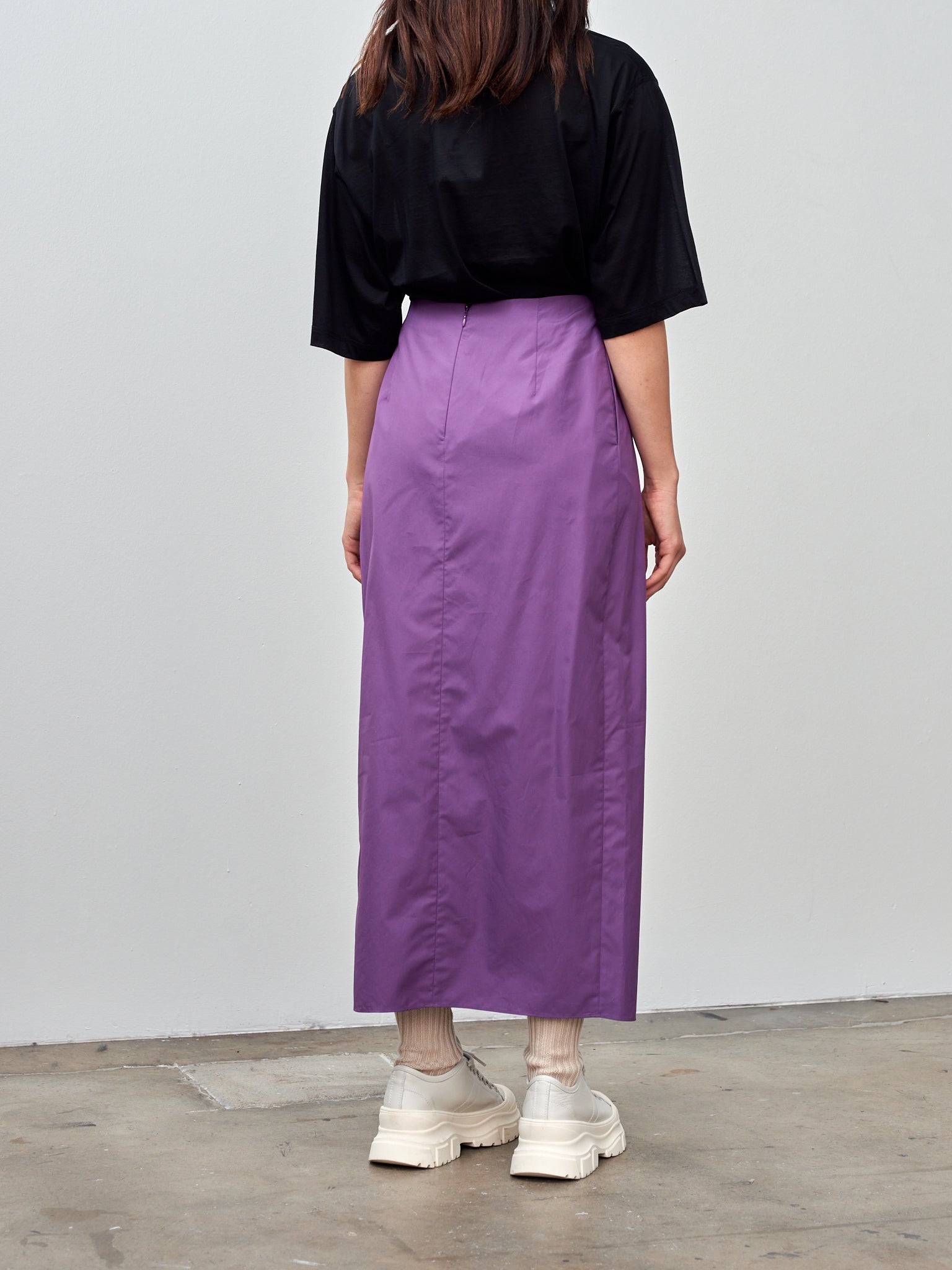 Namu Shop - Yleve Finx Cotton Weather Twist Skirt - Purple