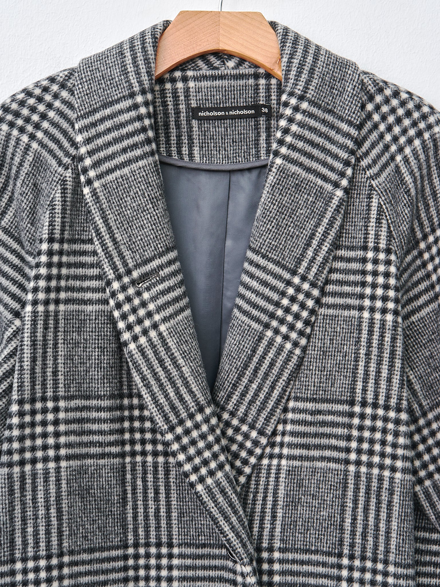 Namu Shop - Nicholson & Nicholson My Robe Coat - Gray Check