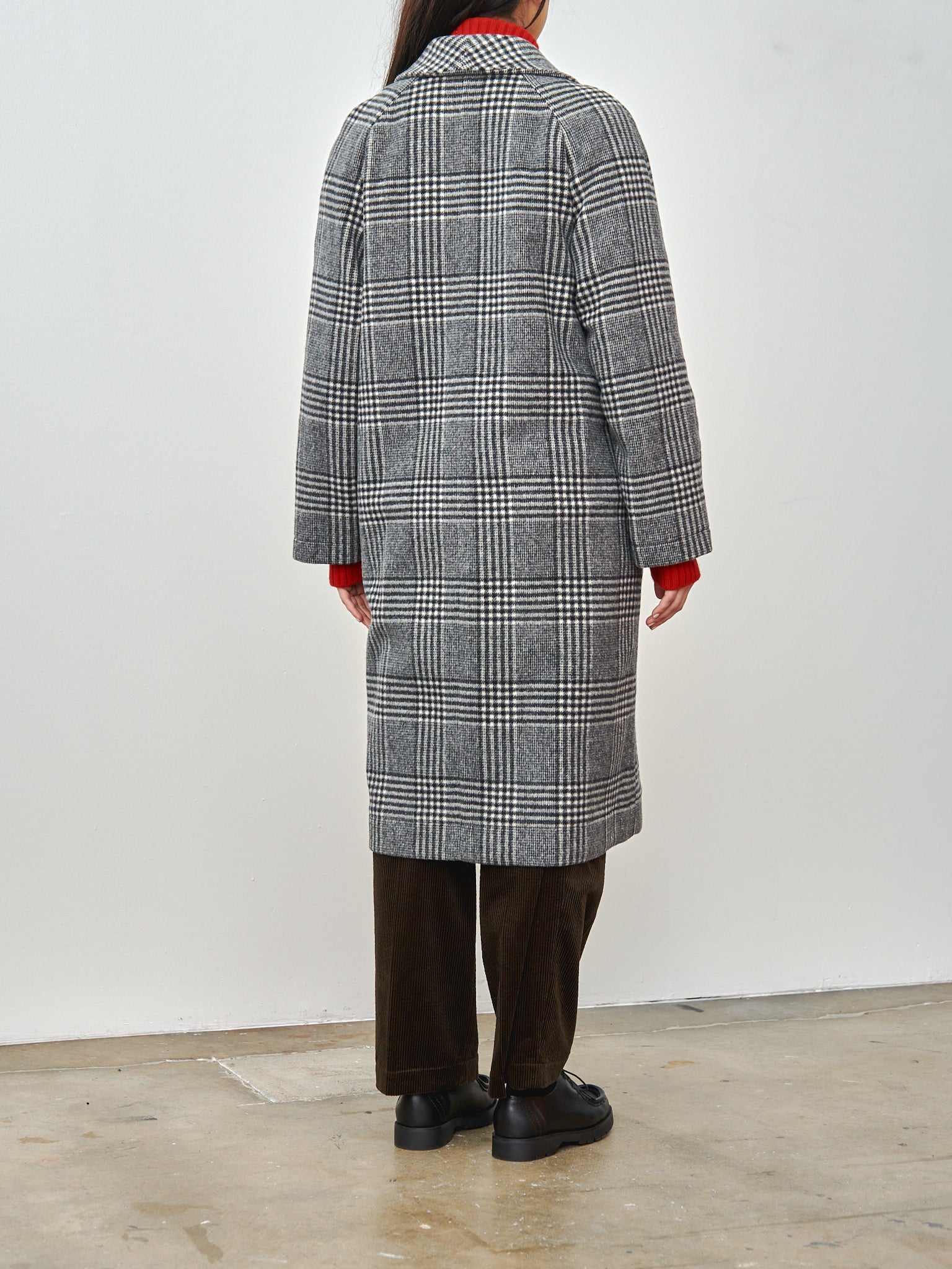 Namu Shop - Nicholson & Nicholson My Robe Coat - Gray Check