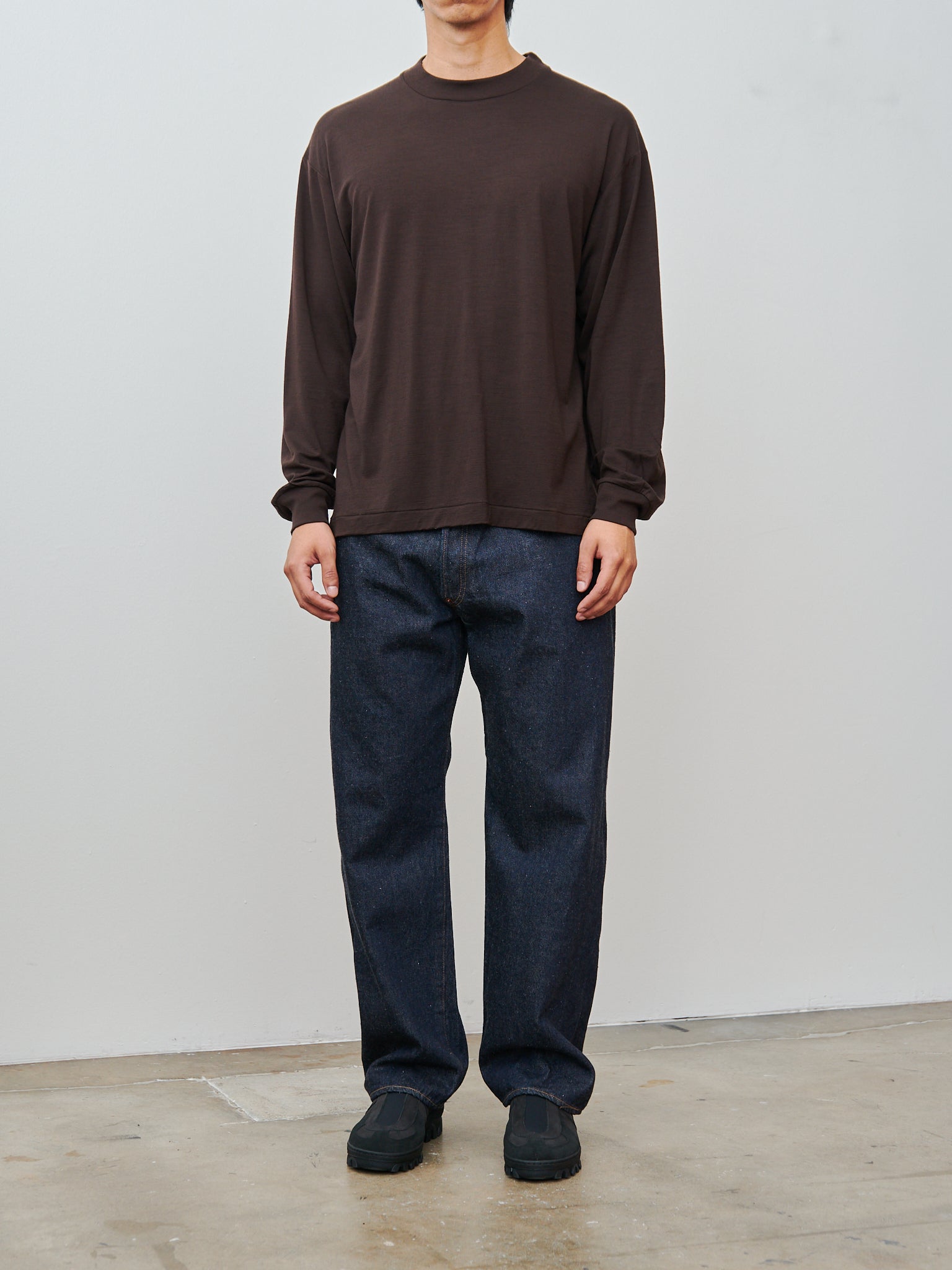 Super Soft Merino Tenjiku L/S Tee - Brown