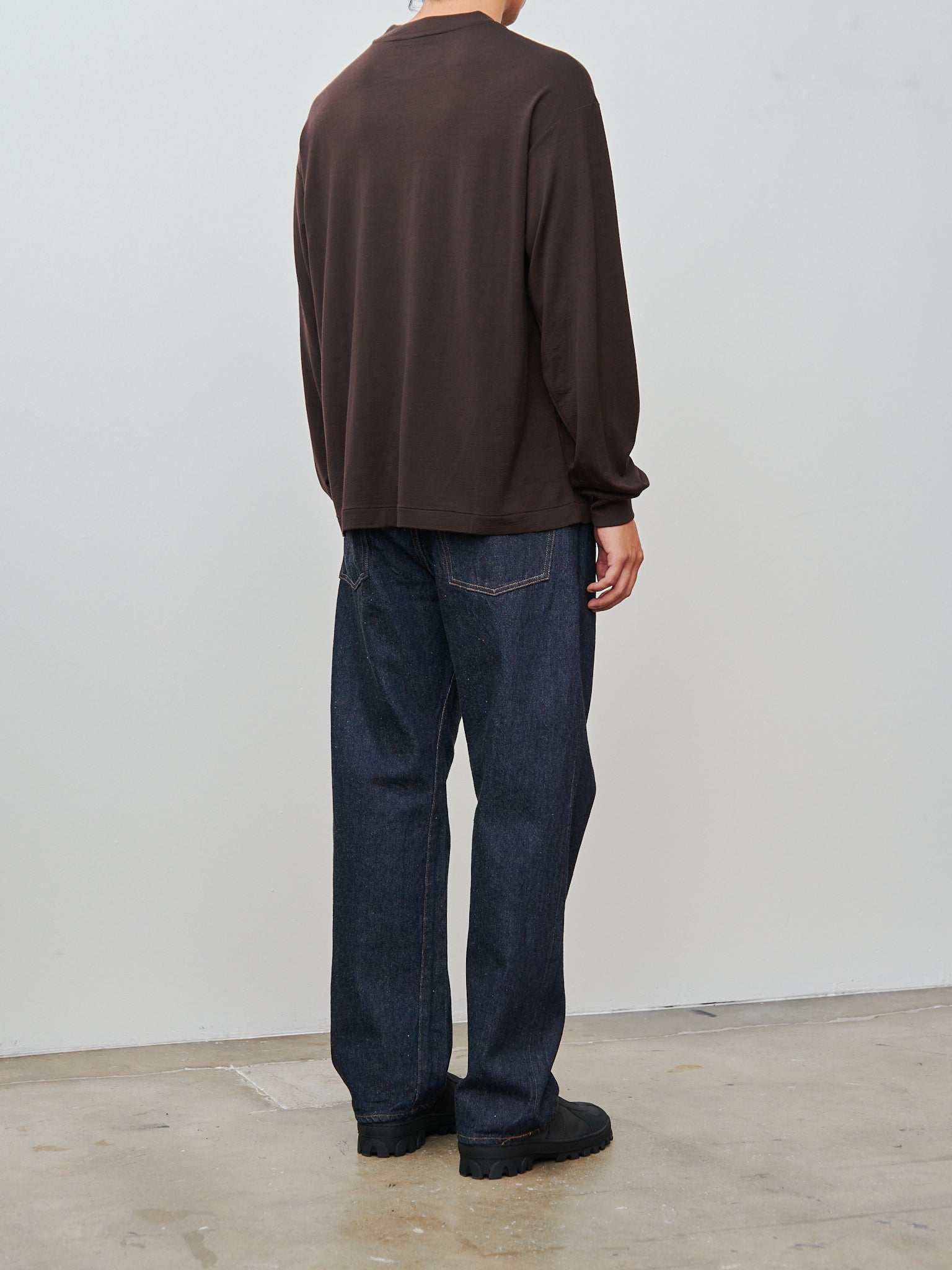 Super Soft Merino Tenjiku L/S Tee - Brown