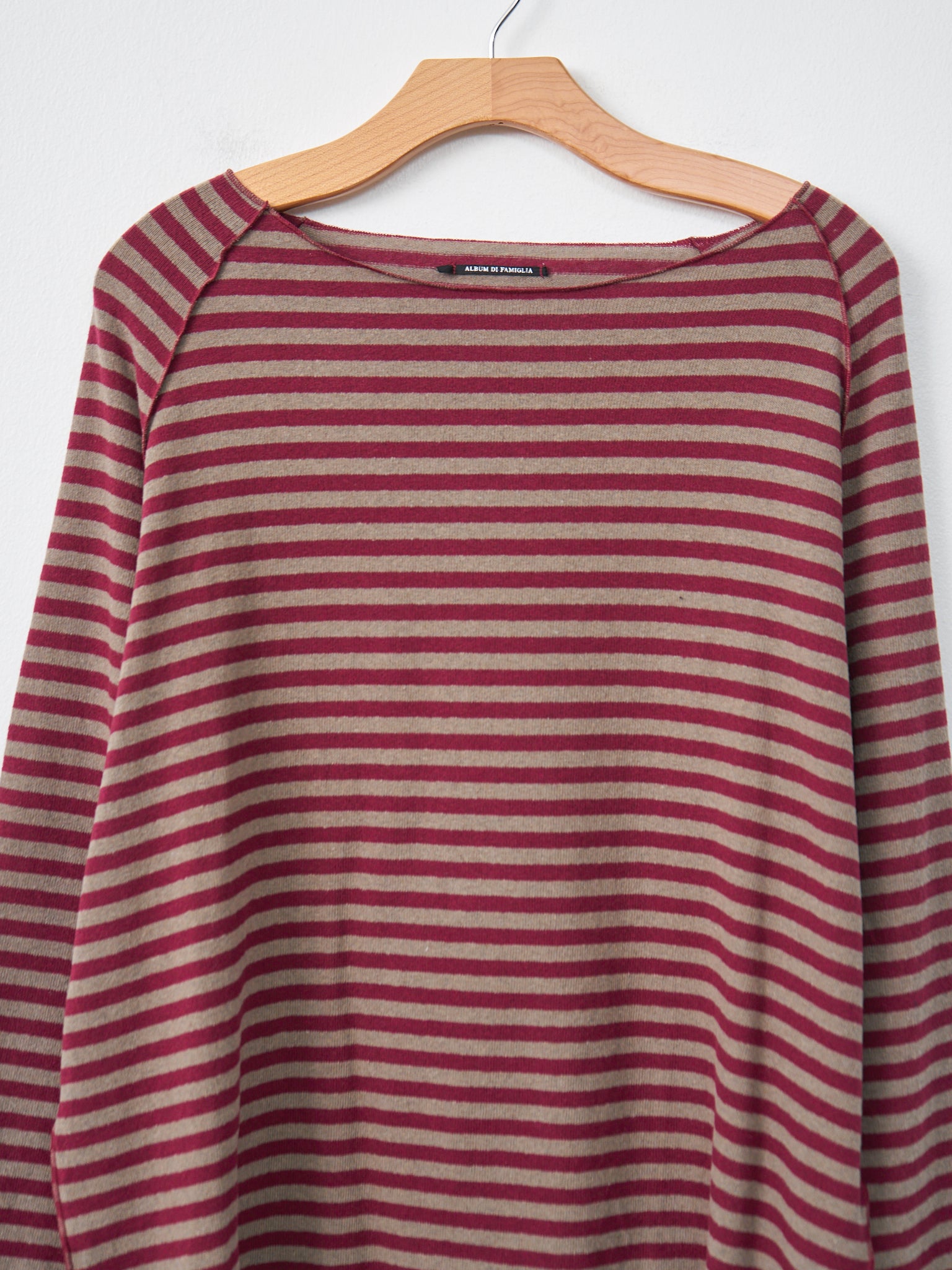 Namu Shop - Album di Famiglia Raglan Riga JL - Red x Beige Stripe