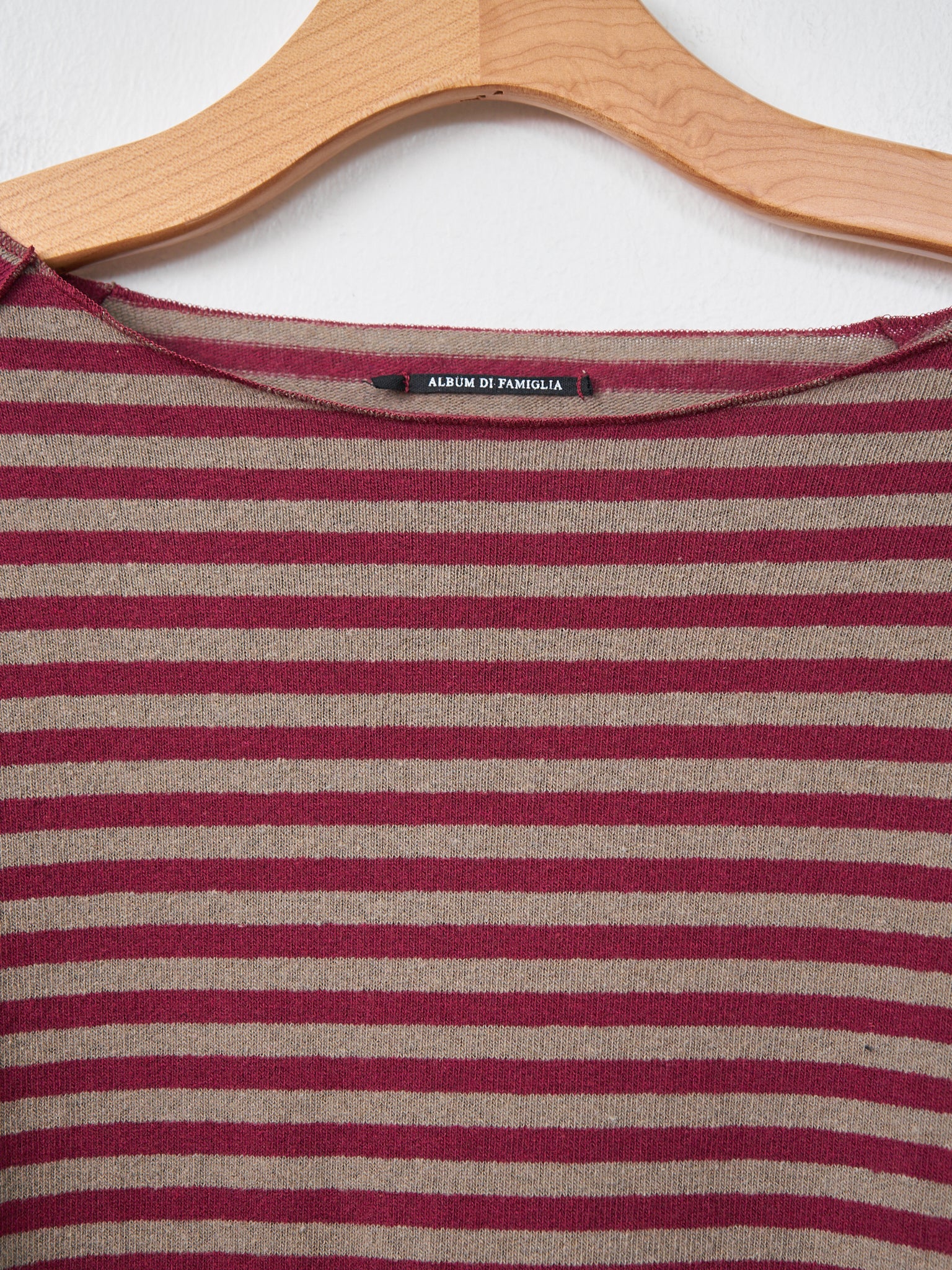 Namu Shop - Album di Famiglia Raglan Riga JL - Red x Beige Stripe