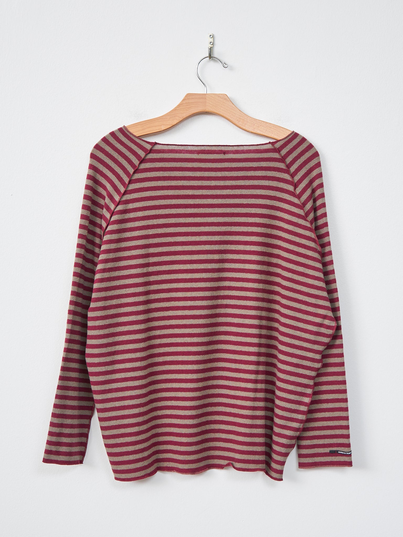 Namu Shop - Album di Famiglia Raglan Riga JL - Red x Beige Stripe