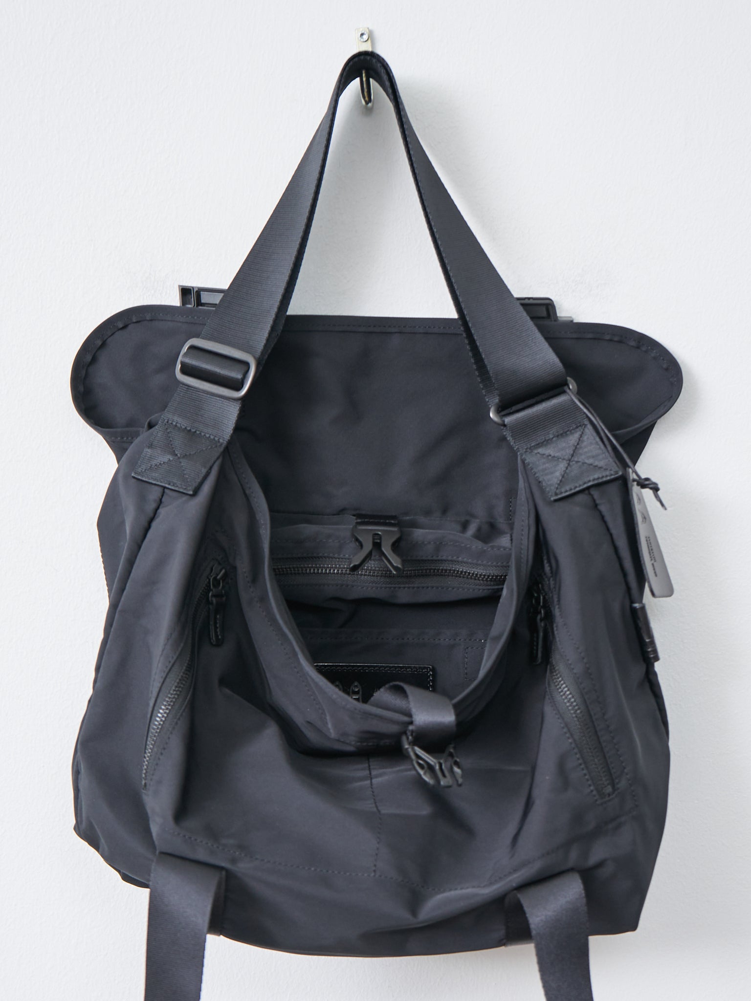 Namu Shop - Amiacalva Gabardine Messenger Bag - Black