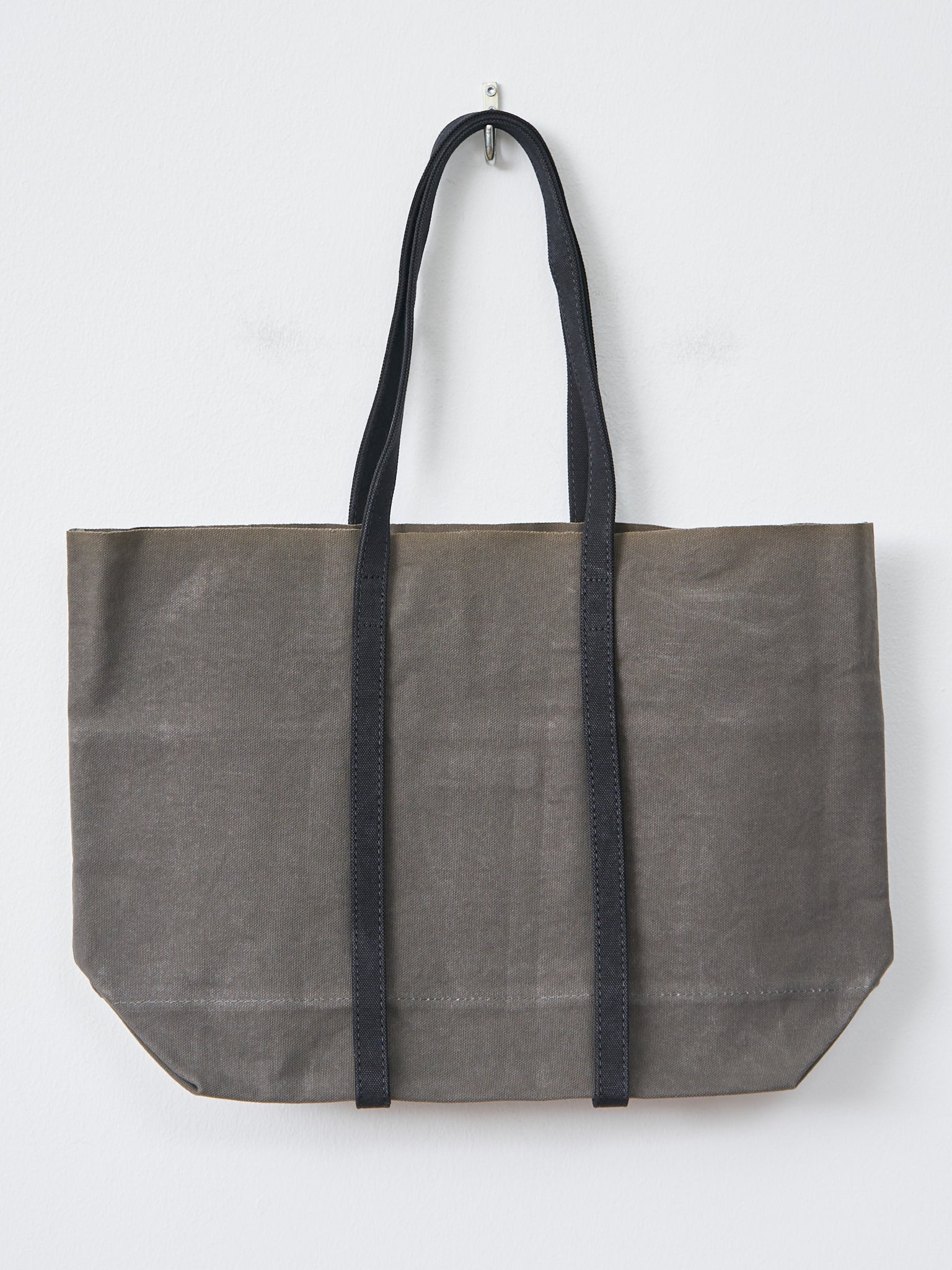 Namu Shop - Amiacalva Light Ounce Canvas Tote M - Black x Khaki Olive