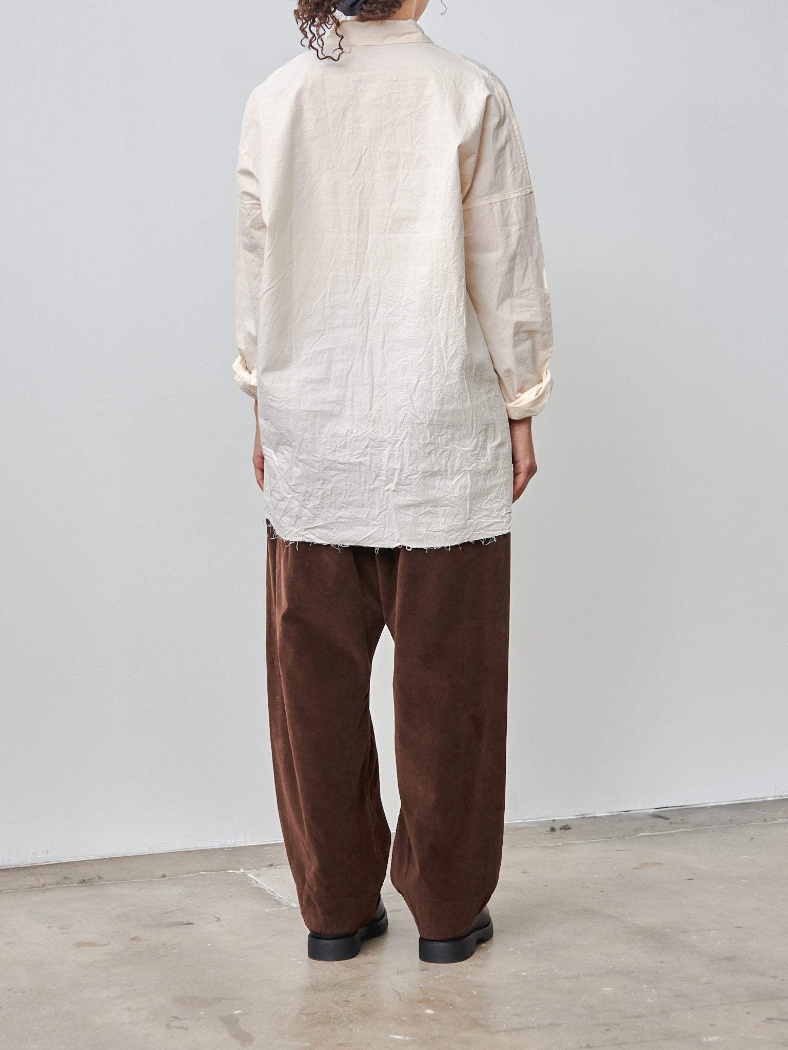 Namu Shop - Album di Famiglia Wrinkled Unisex Collar Shirt - Natural