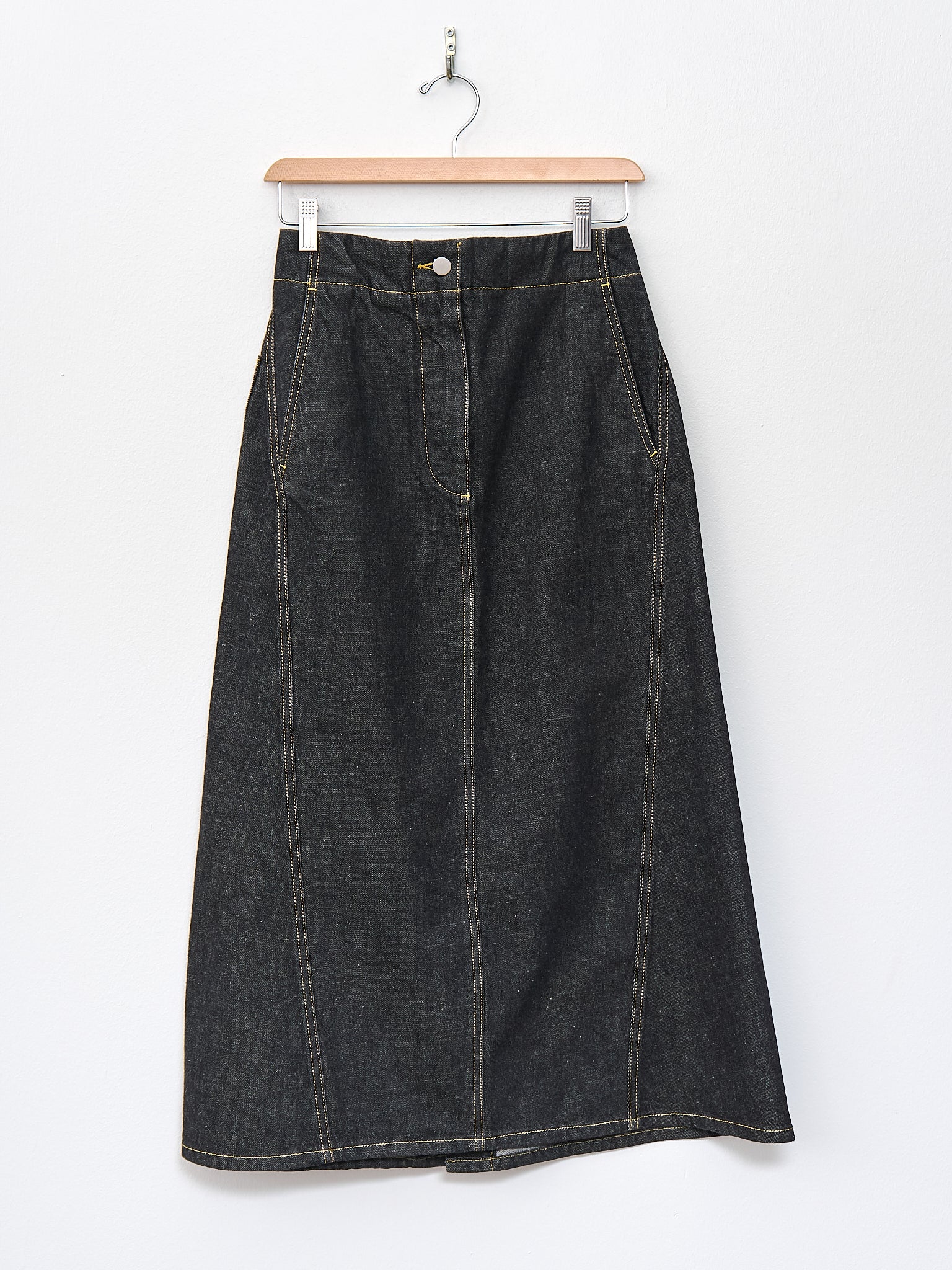 Garner Skirt - Black Denim