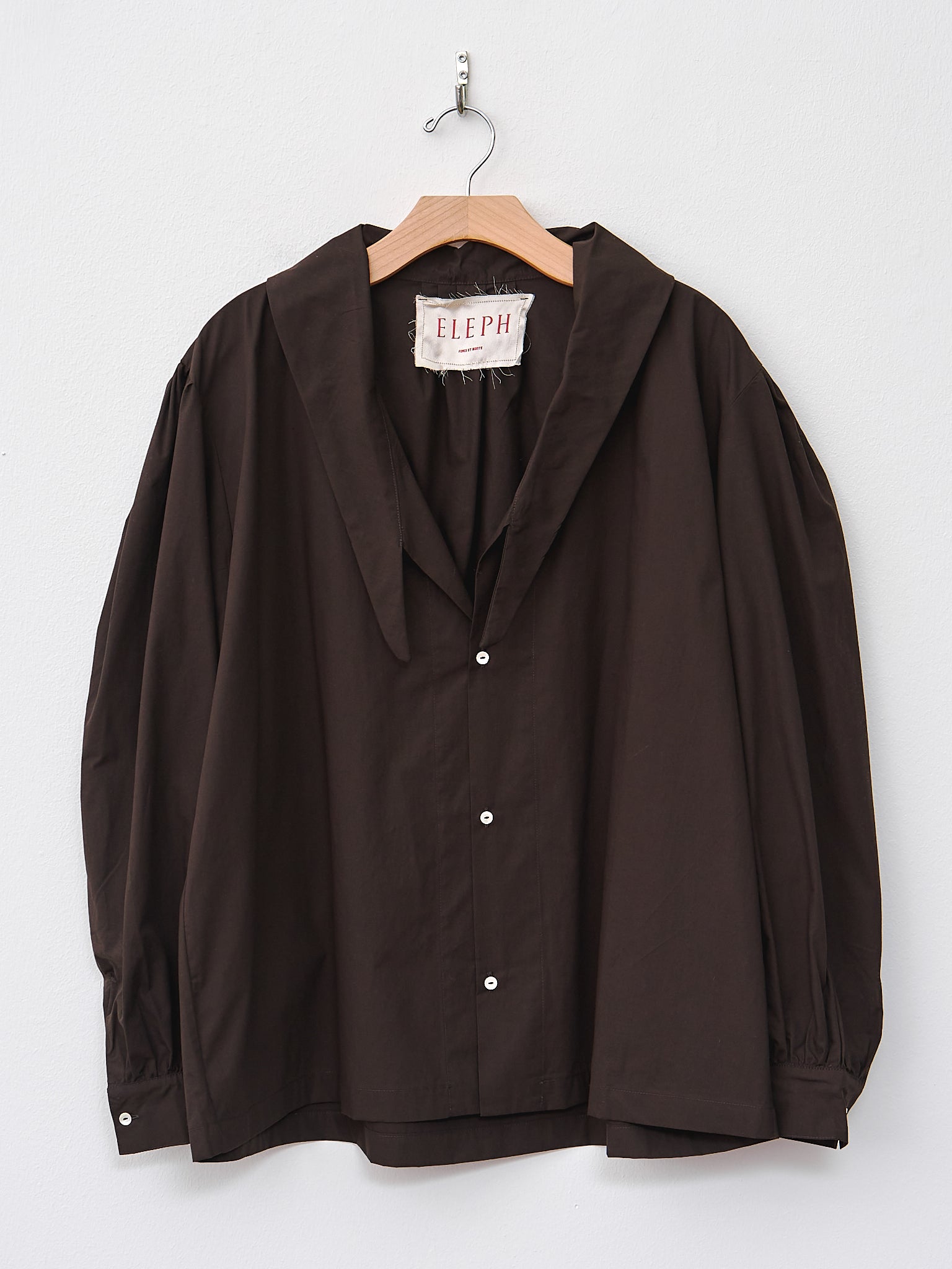 Namu Shop - Eleph Days Shirt - Brown Poplin