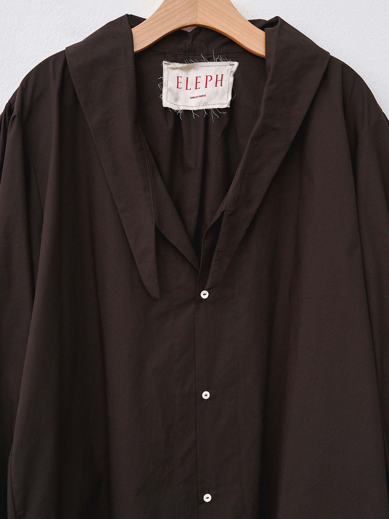 Namu Shop - Eleph Days Shirt - Brown Poplin