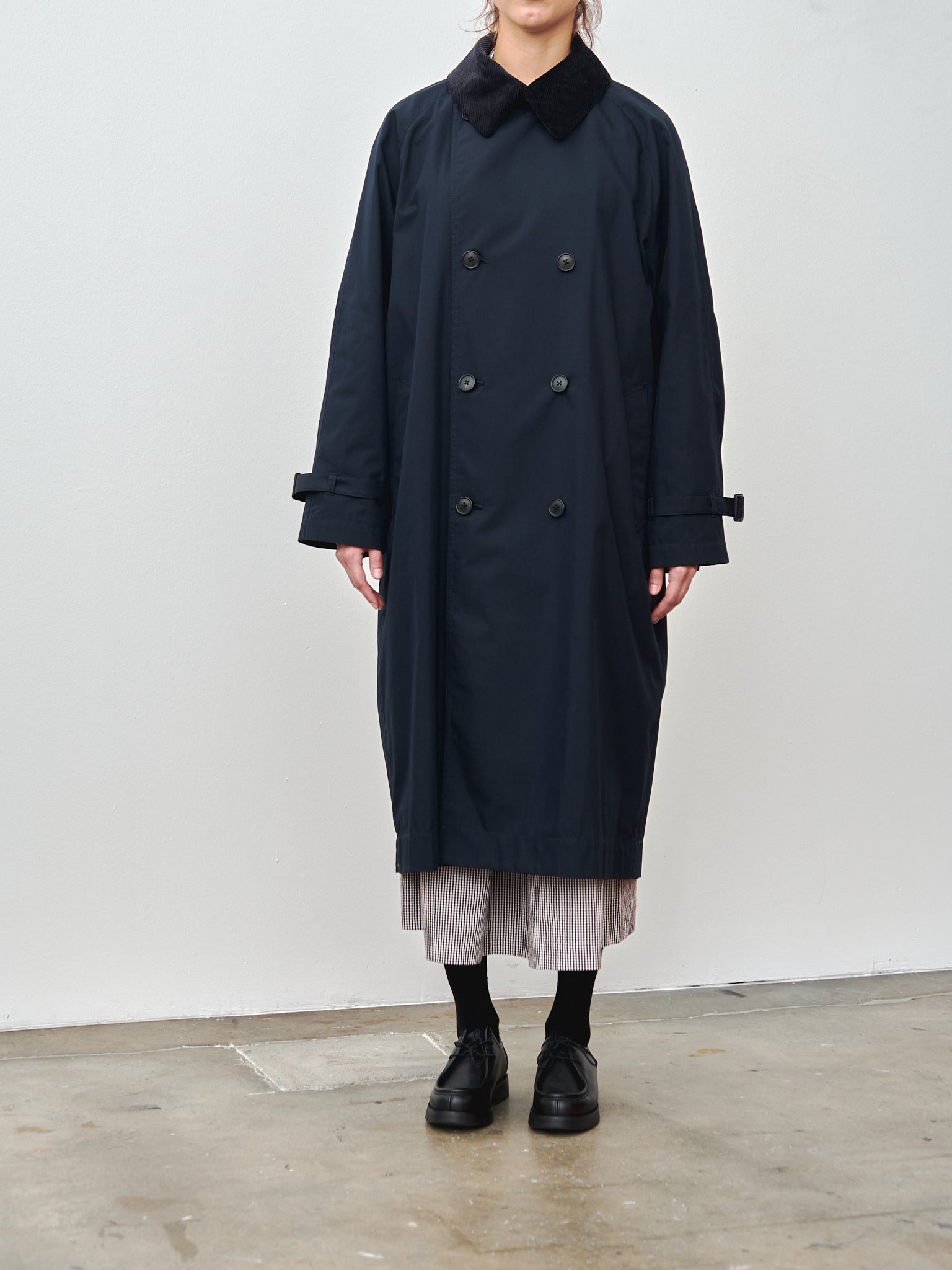 Namu Shop - Nicholson & Nicholson Gentle Coat - Navy/Navy