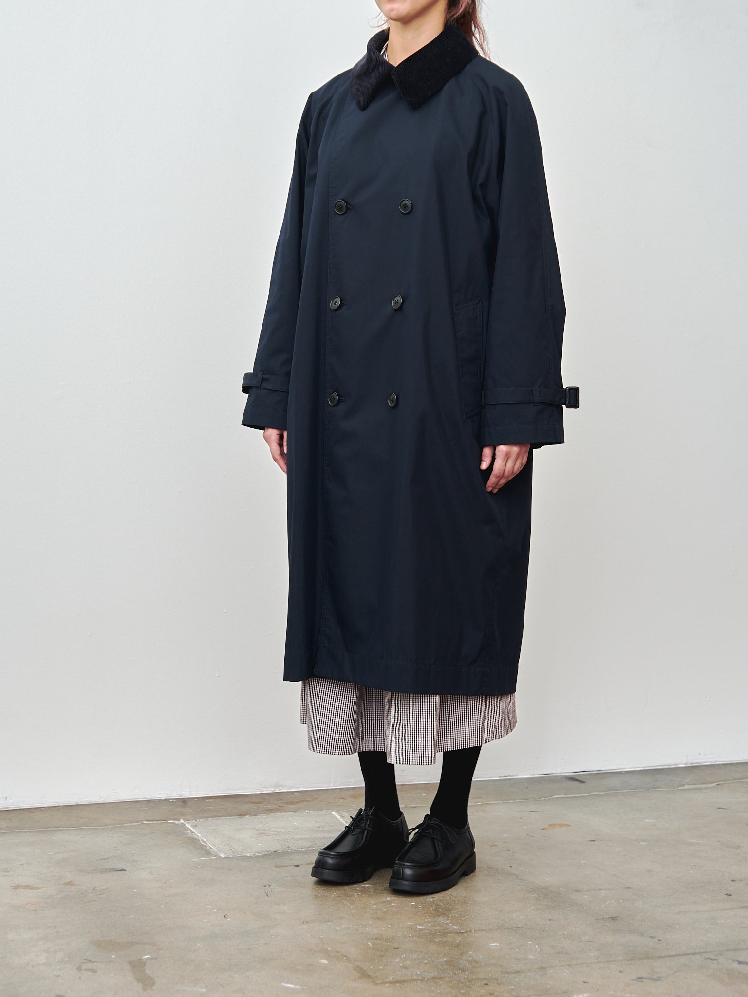 Namu Shop - Nicholson & Nicholson Gentle Coat - Navy/Navy