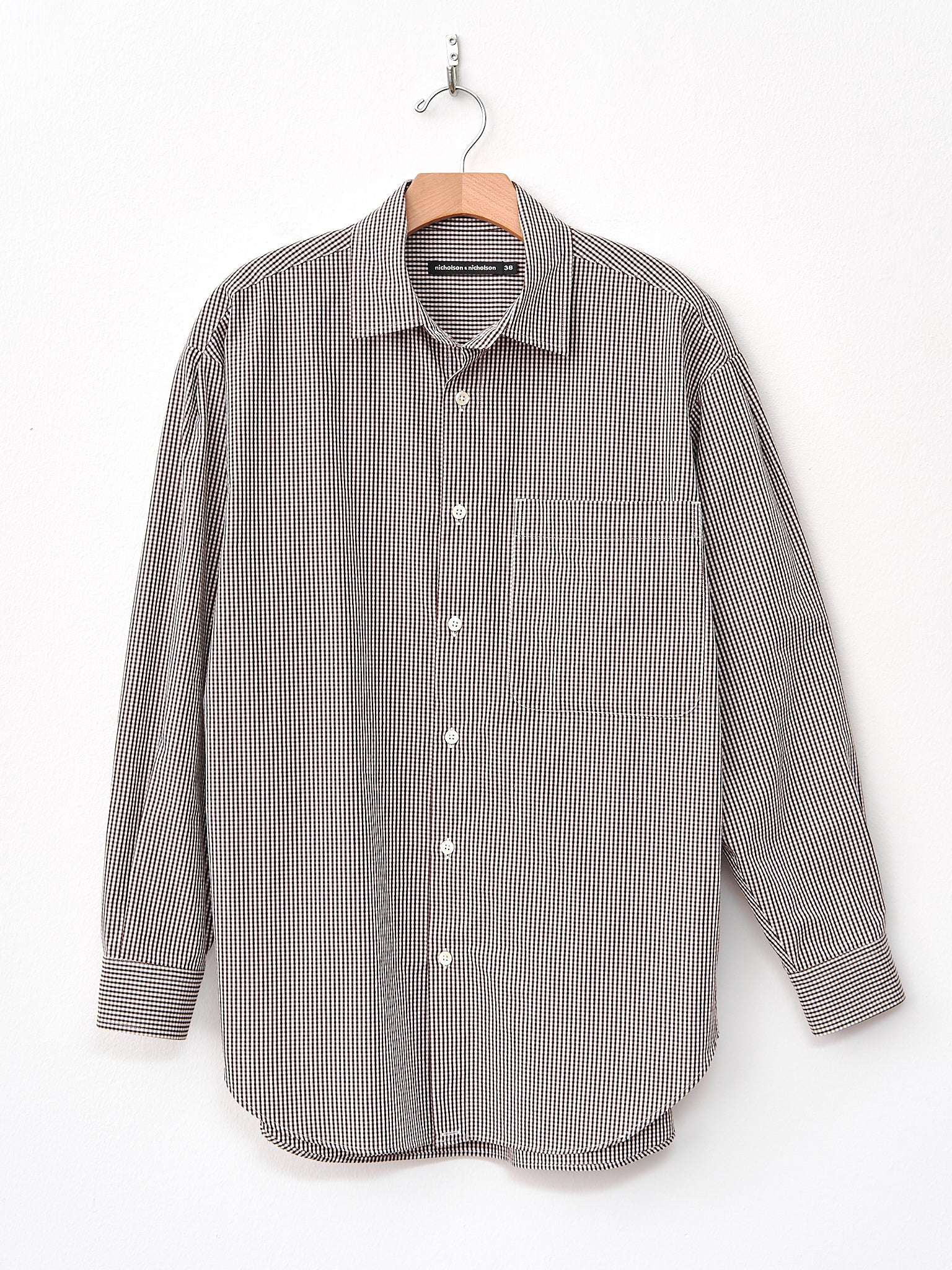 Namu Shop - Nicholson & Nicholson Dance Shirt - Brown Check