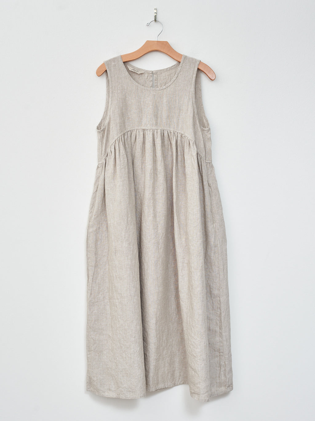 Namu Shop - Ichi Antiquites Linen Canvas Dress - Natural