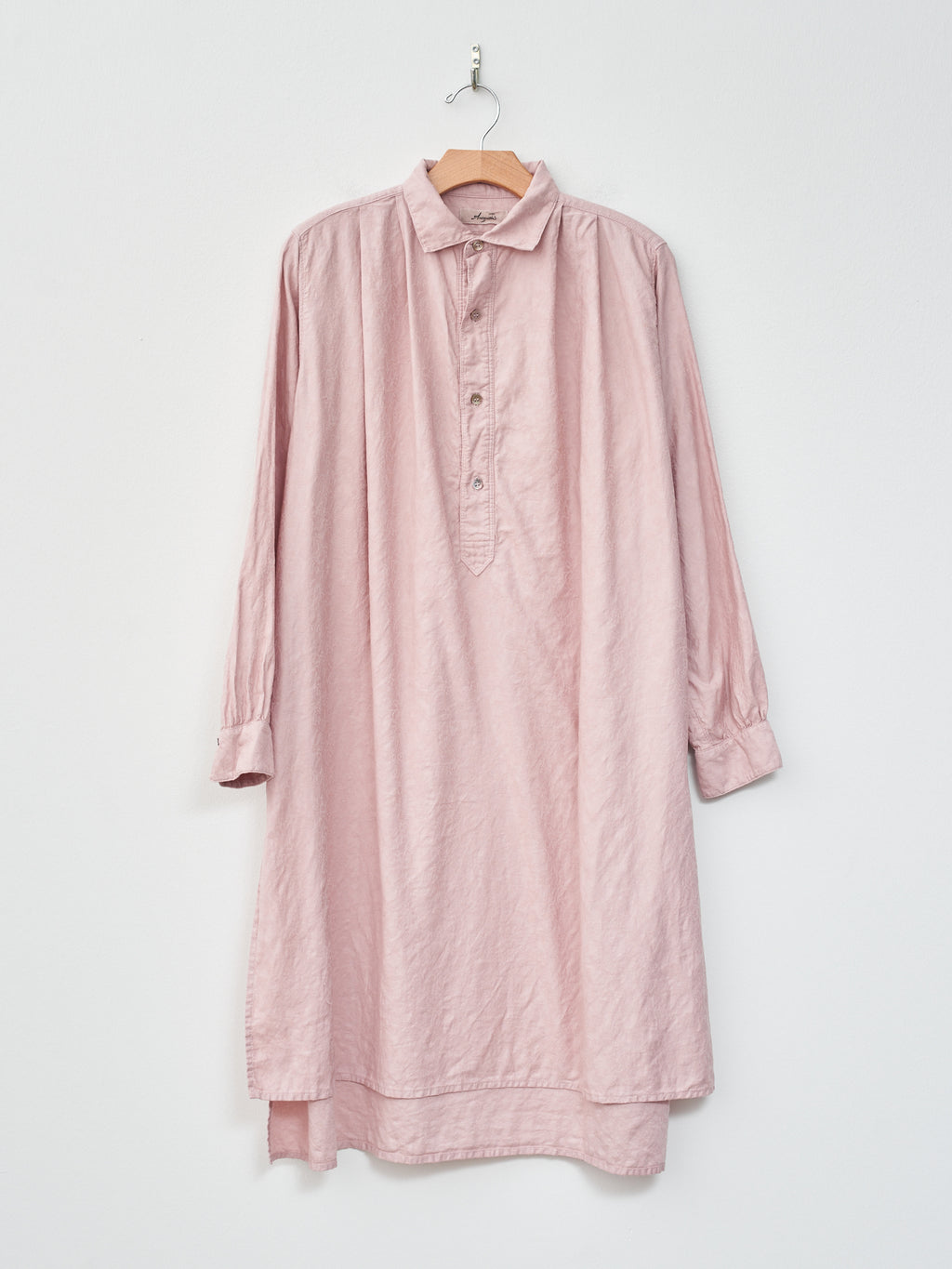 Namu Shop - Ichi Antiquites Azumadaki Vintage French Cotton Pullover Shirt - Pink