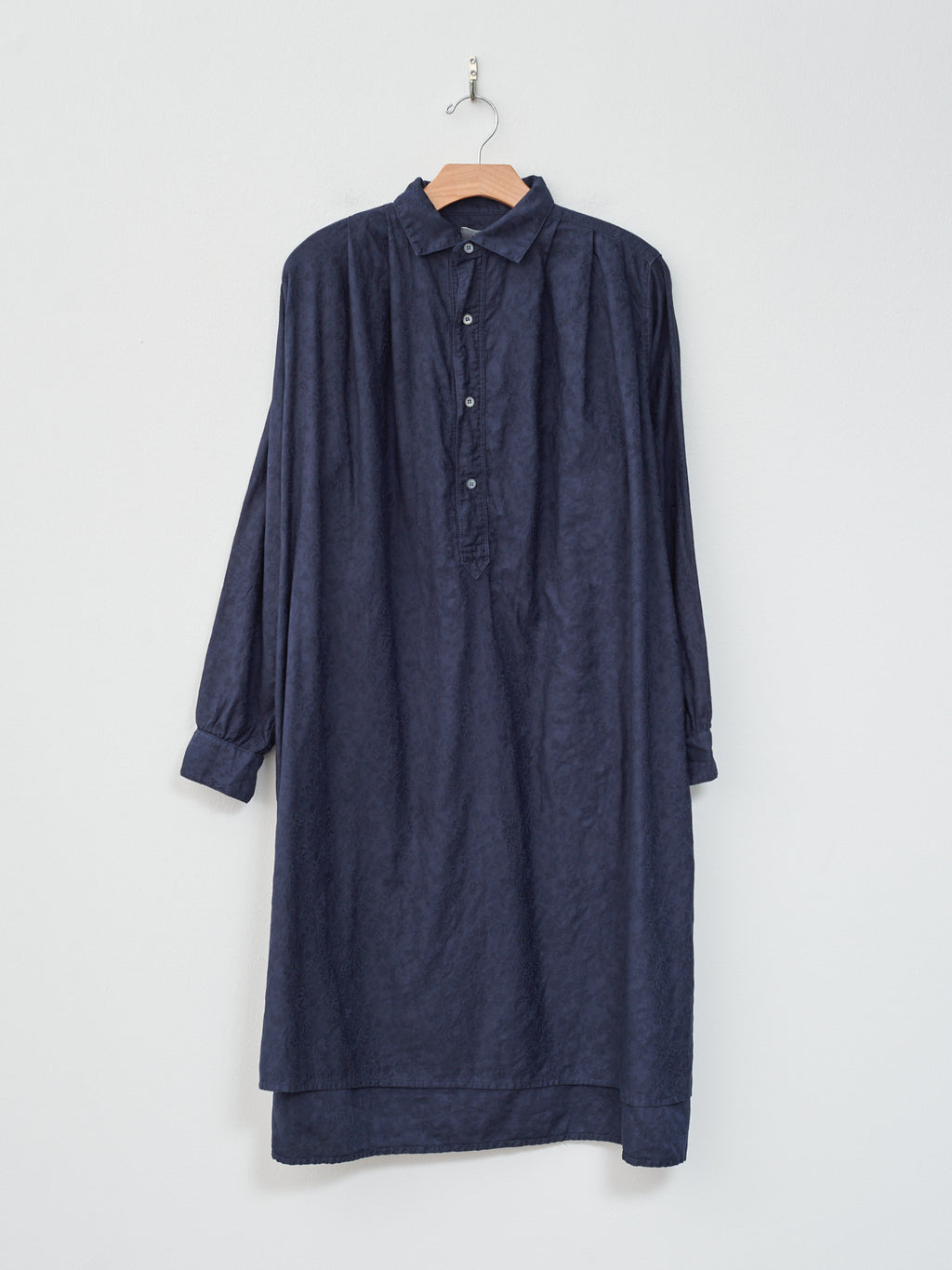 Namu Shop - Ichi Antiquites Azumadaki Vintage French Cotton Pullover Shirt - Navy