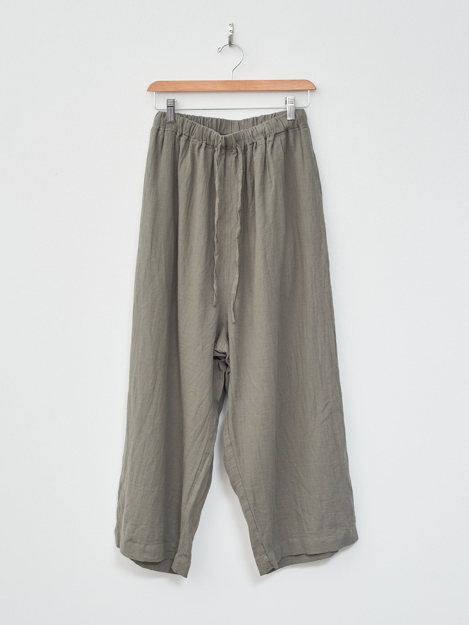 Namu Shop - Ichi Antiquites Azumadaki Viyella Pants - Olive