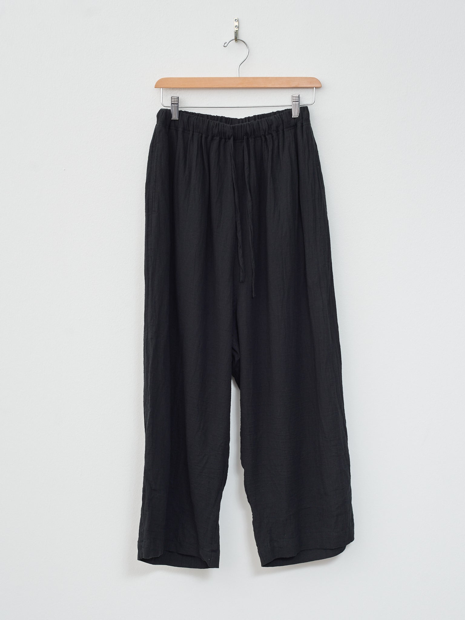 Namu Shop - Ichi Antiquites Azumadaki Viyella Pants - Black