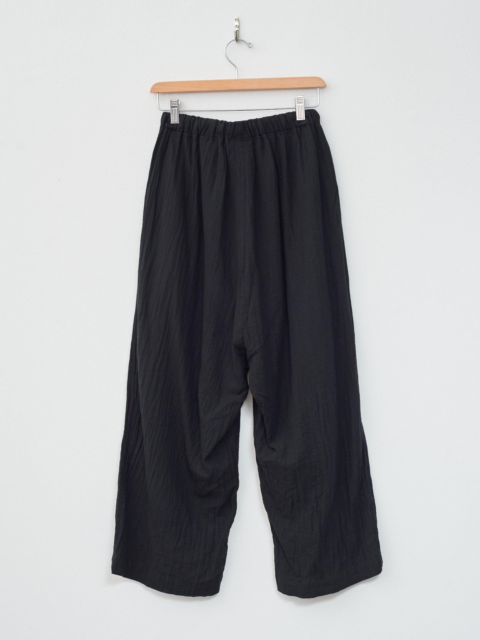 Namu Shop - Ichi Antiquites Azumadaki Viyella Pants - Black