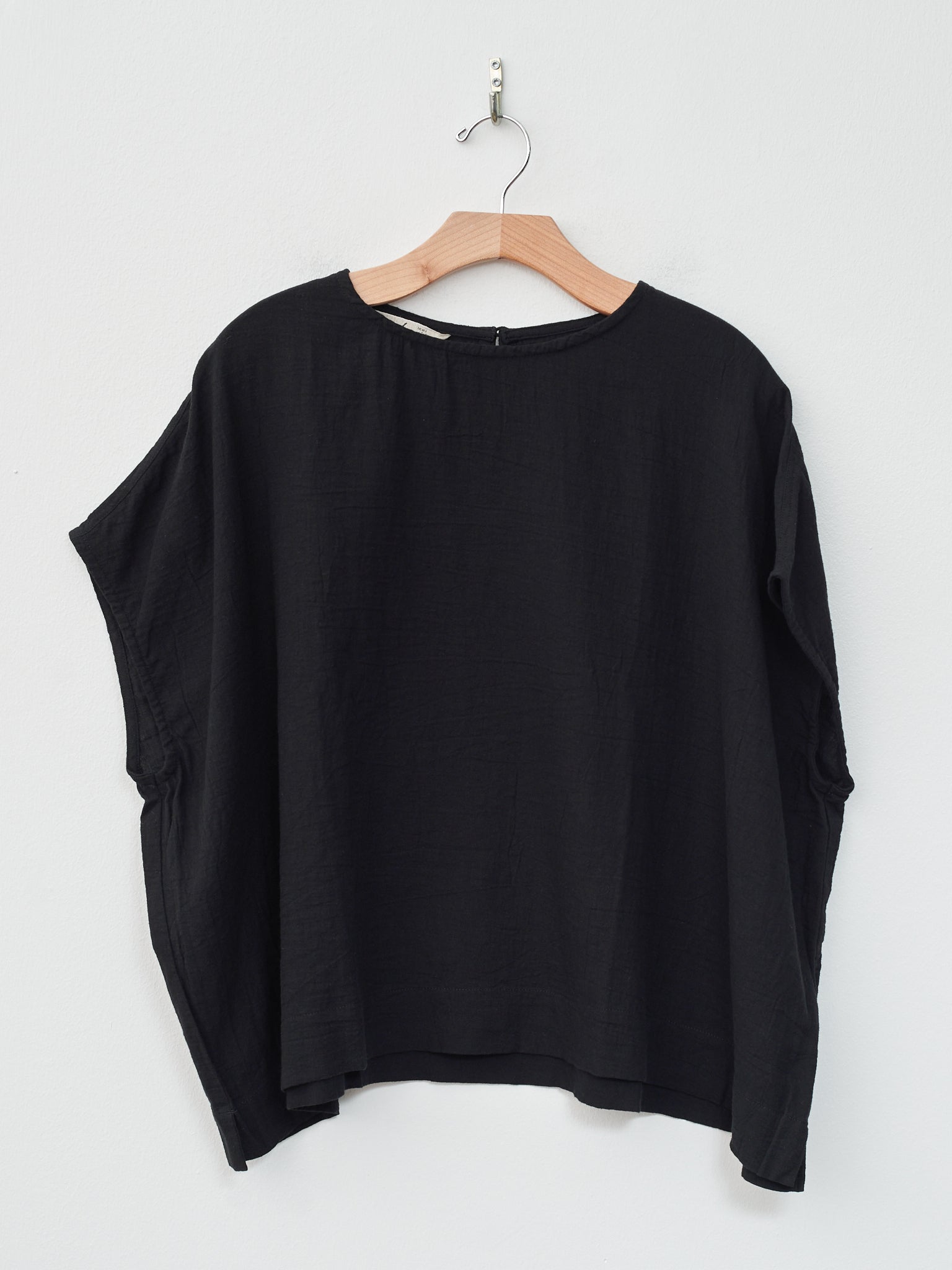 Namu Shop - Ichi Antiquites Azumadaki Viyella Pullover - Black