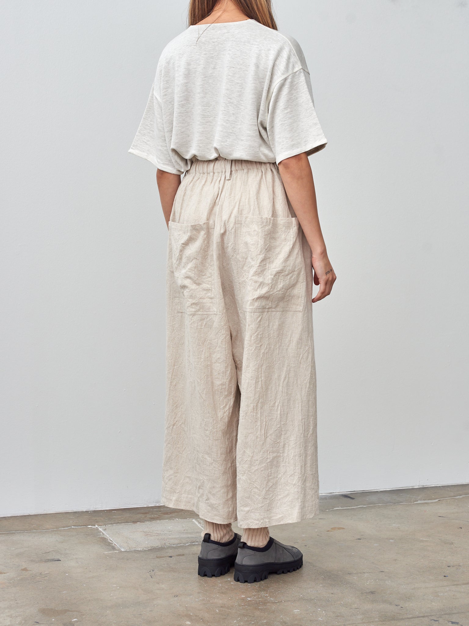 Namu Shop - Ichi Antiquites Linen Vintage Pants - Natural