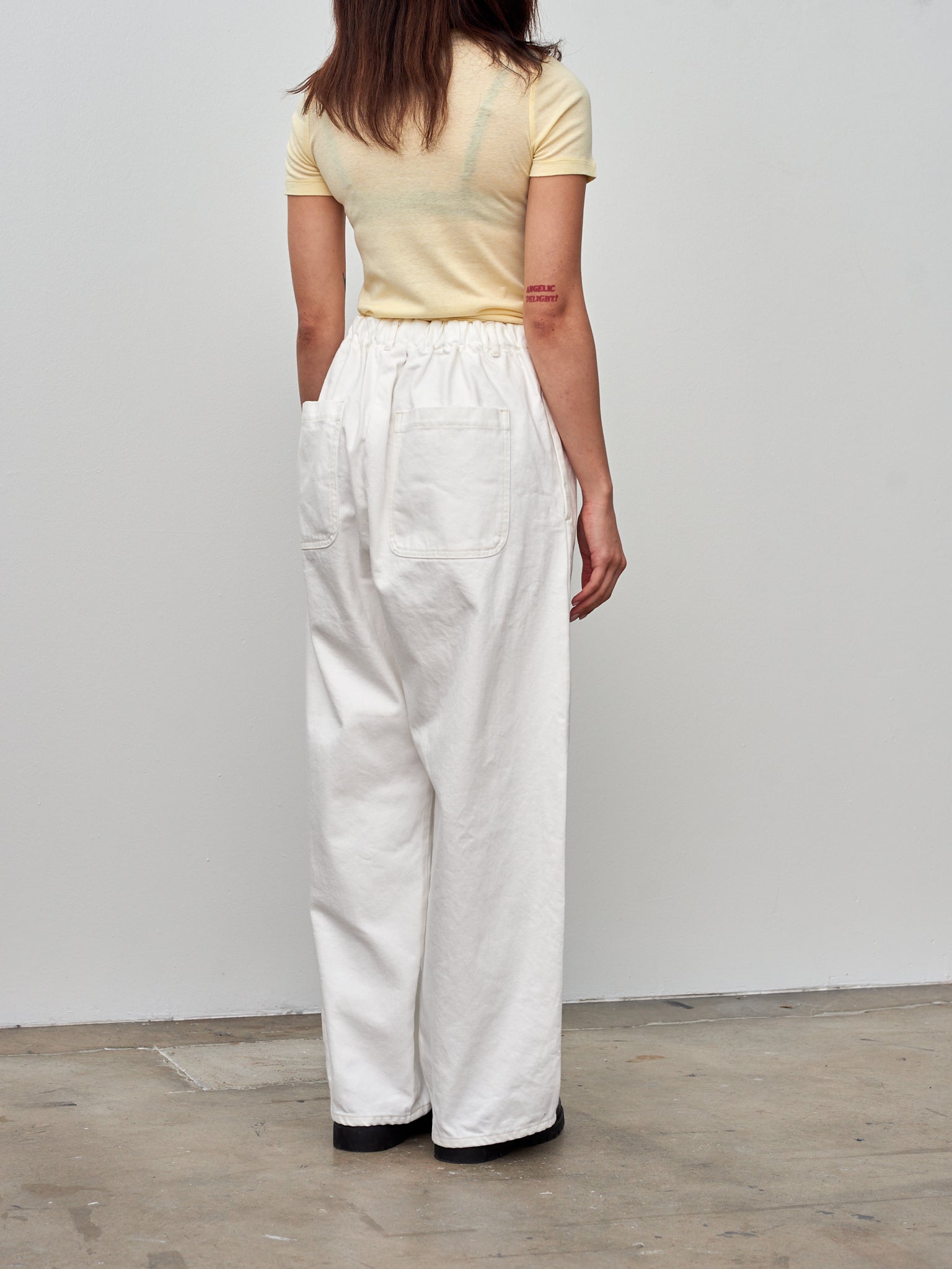 Namu Shop - Yoko Sakamoto Denim Trousers - White (One Wash)