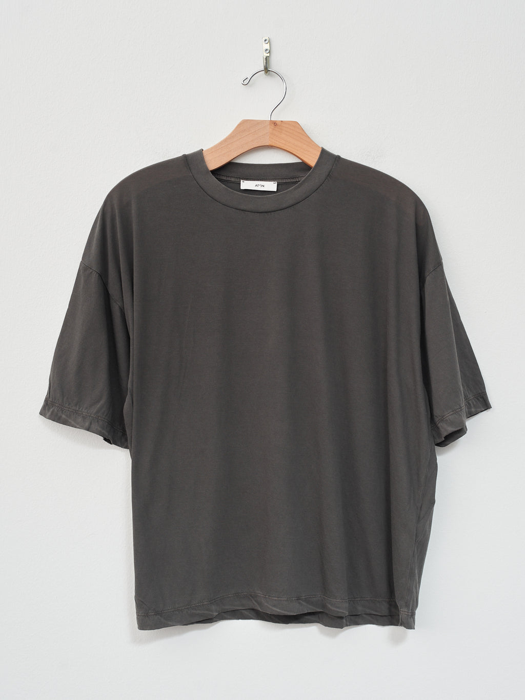 Namu Shop - Aton Garment Dyed Organic Boys Fit T-Shirt - Charcoal