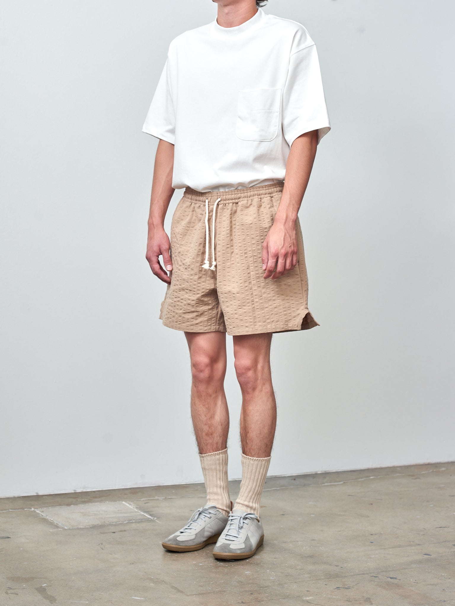 Namu Shop - S.K. Manor Hill MT Short - Tan Puckered Cotton