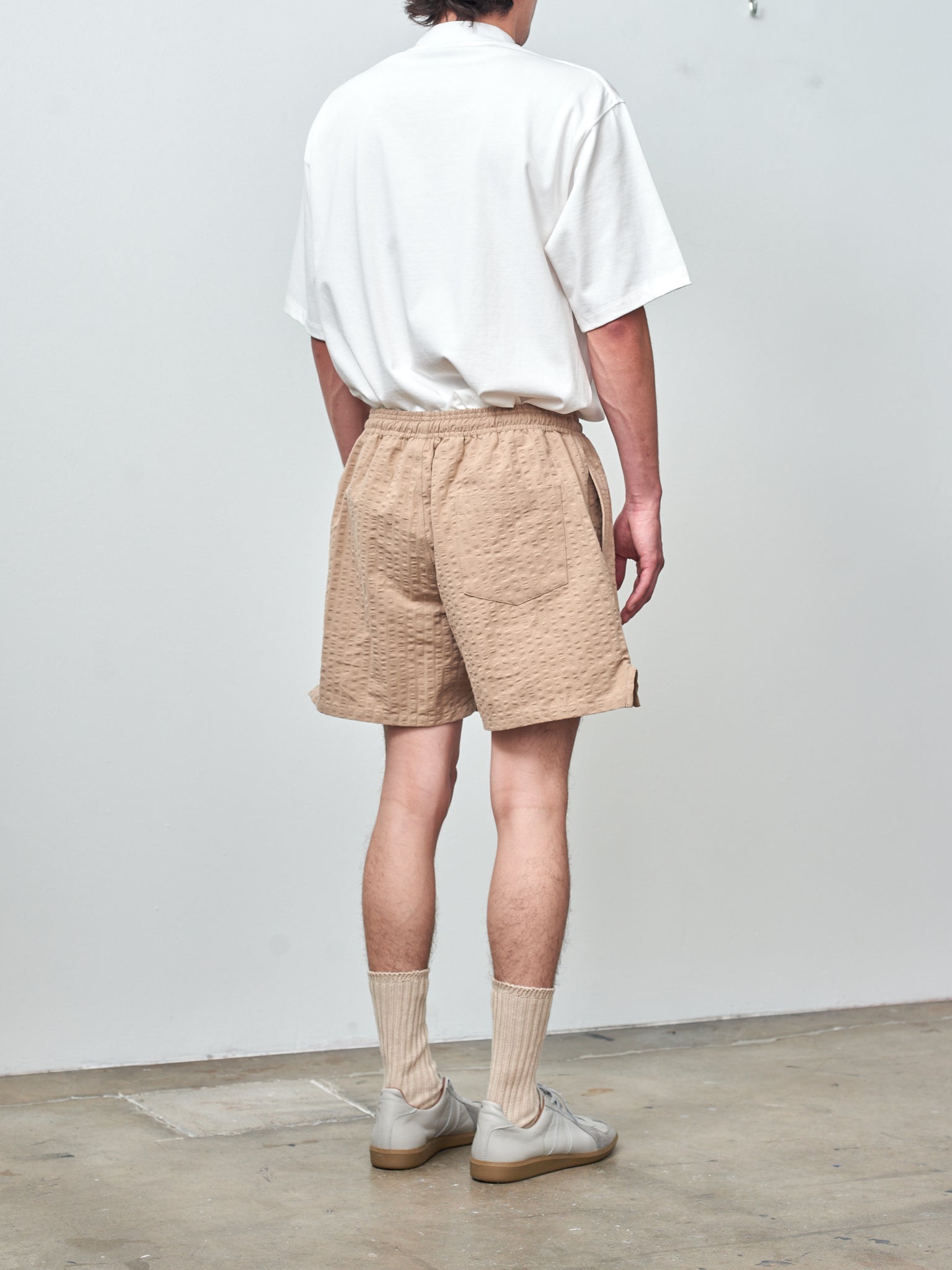 Namu Shop - S.K. Manor Hill MT Short - Tan Puckered Cotton