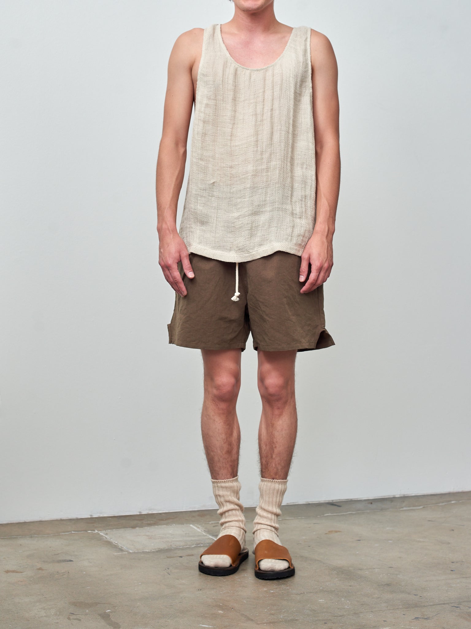 Namu Shop - S.K. Manor Hill Linen Tank Top - Natural Linen