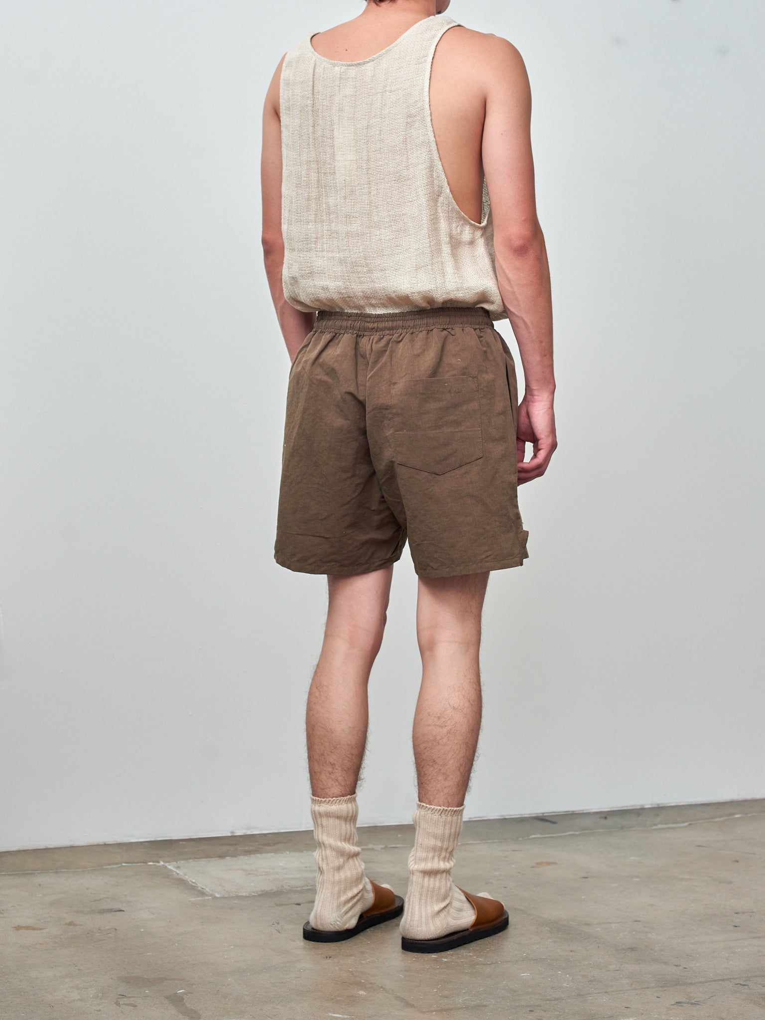 Namu Shop - S.K. Manor Hill MT Short - Brown Linen Cotton Nylon