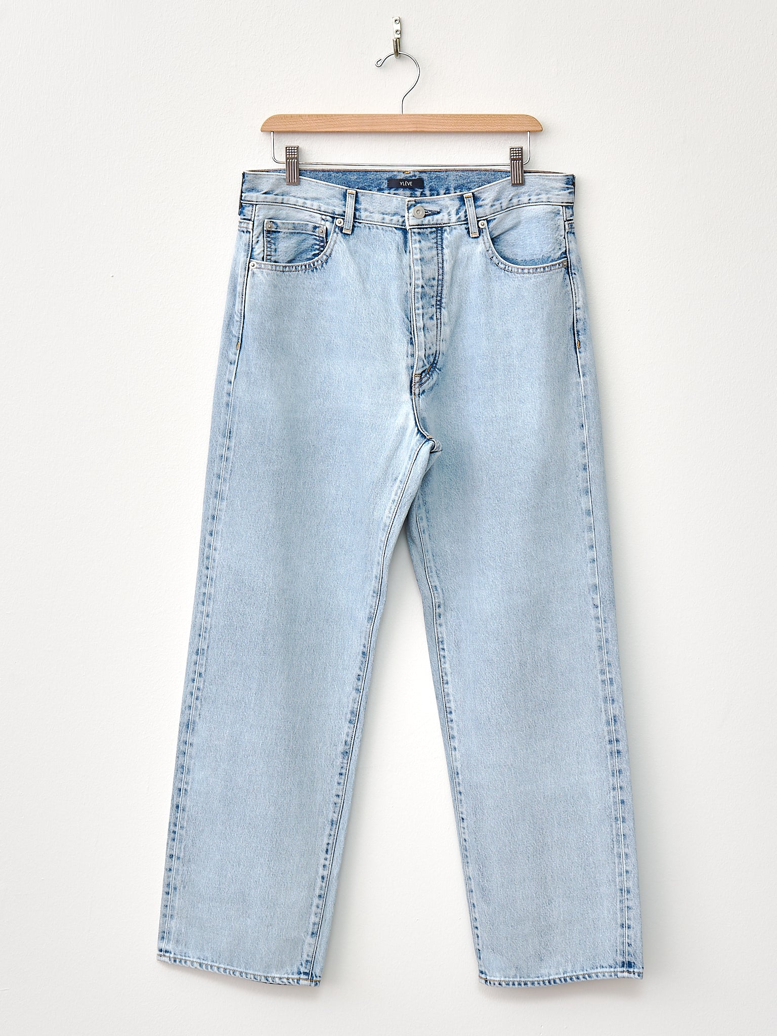 Namu Shop - Yleve 13.5oz Straight Fade Denim - Ice Indigo